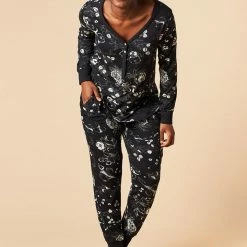 This Is J - Henley Harem Pajama Set Women's