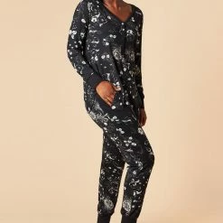 This Is J - Henley Harem Pajama Set Women's