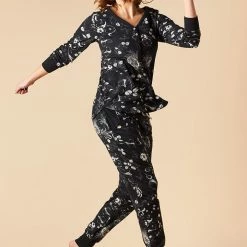 This Is J - Henley Harem Pajama Set Women's