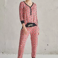 This Is J - Henley Harem Pajama Set Women's