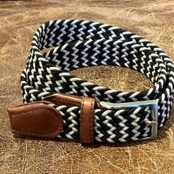 LINDENMANN Men's Stretch Leather Belt 9 LINDENMANN Men's Stretch Leather Belt