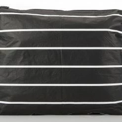Women's Aloha MAX Pinstripe Pouch In White On Black