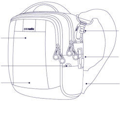 Pacsafe Metrosafe LS100 Anti-Theft Cross Body Bag