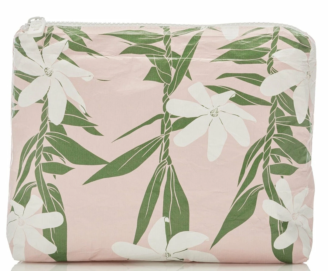 Aloha Small Tiare Ti Pouch In Blush 3 Aloha Small Tiare Ti Pouch In Blush