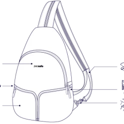Pacsafe Stylesafe Anti-Theft Convertible Sling To Backpack
