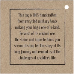 Vintage Addiction "It's On My List" Military Tent Travel Bag 9 Vintage Addiction