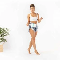 Hip Packs Aloha Le Voyageur Mini Hip Pack In Neon Turquoise