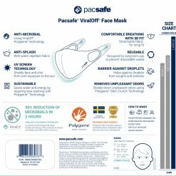 PACSAFE VIRAL OFF MASK Travel Essentials