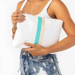 Aloha Mid Le Voyageur Pouch In Neon Turquoise