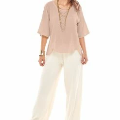 Oh My Gauze! Scallop Blouse