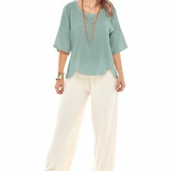 Oh My Gauze! Scallop Blouse