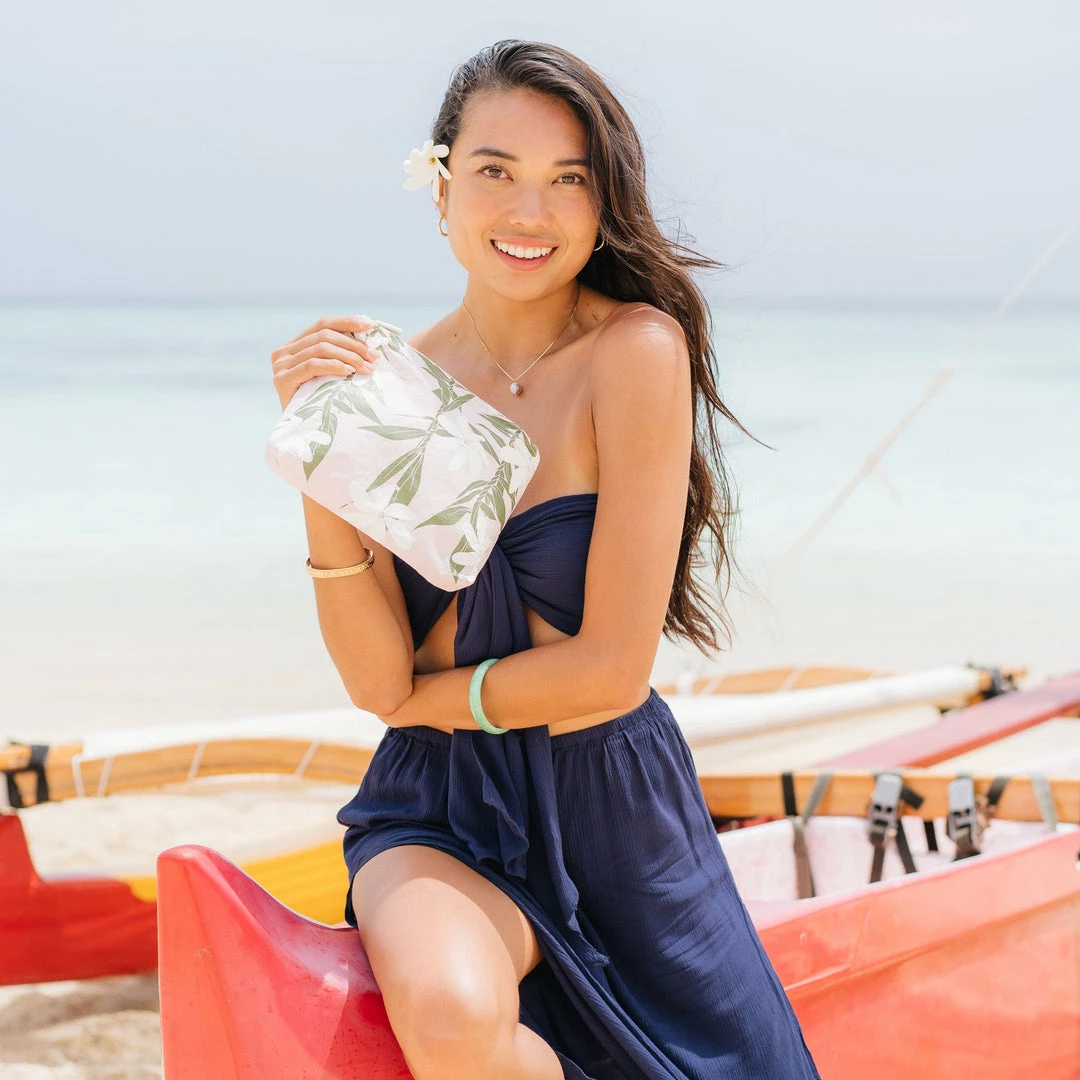 Aloha Small Tiare Ti Pouch In Blush 5 Aloha Small Tiare Ti Pouch In Blush